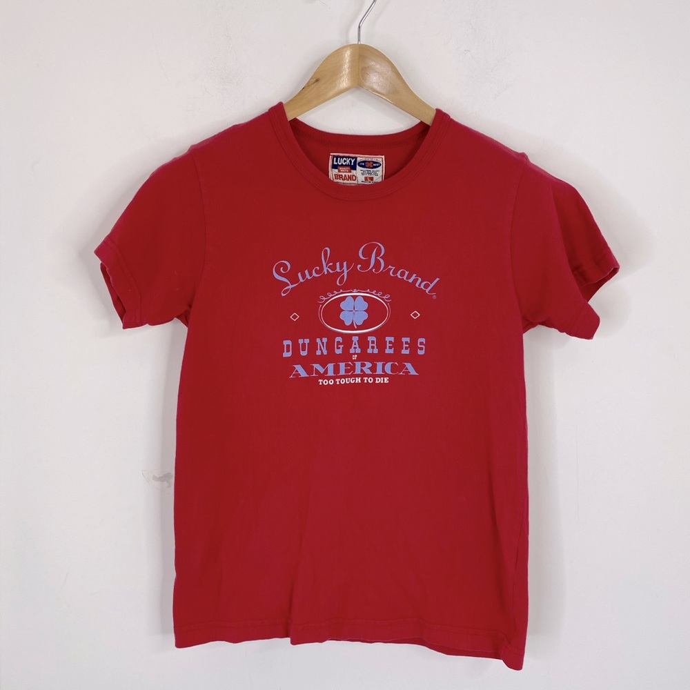 Vintage Lucky Brand Short Sleeve Logo Tee